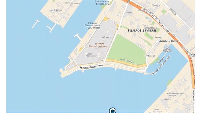Emplacement de Phares Français sur une carte au port de Le Havre
